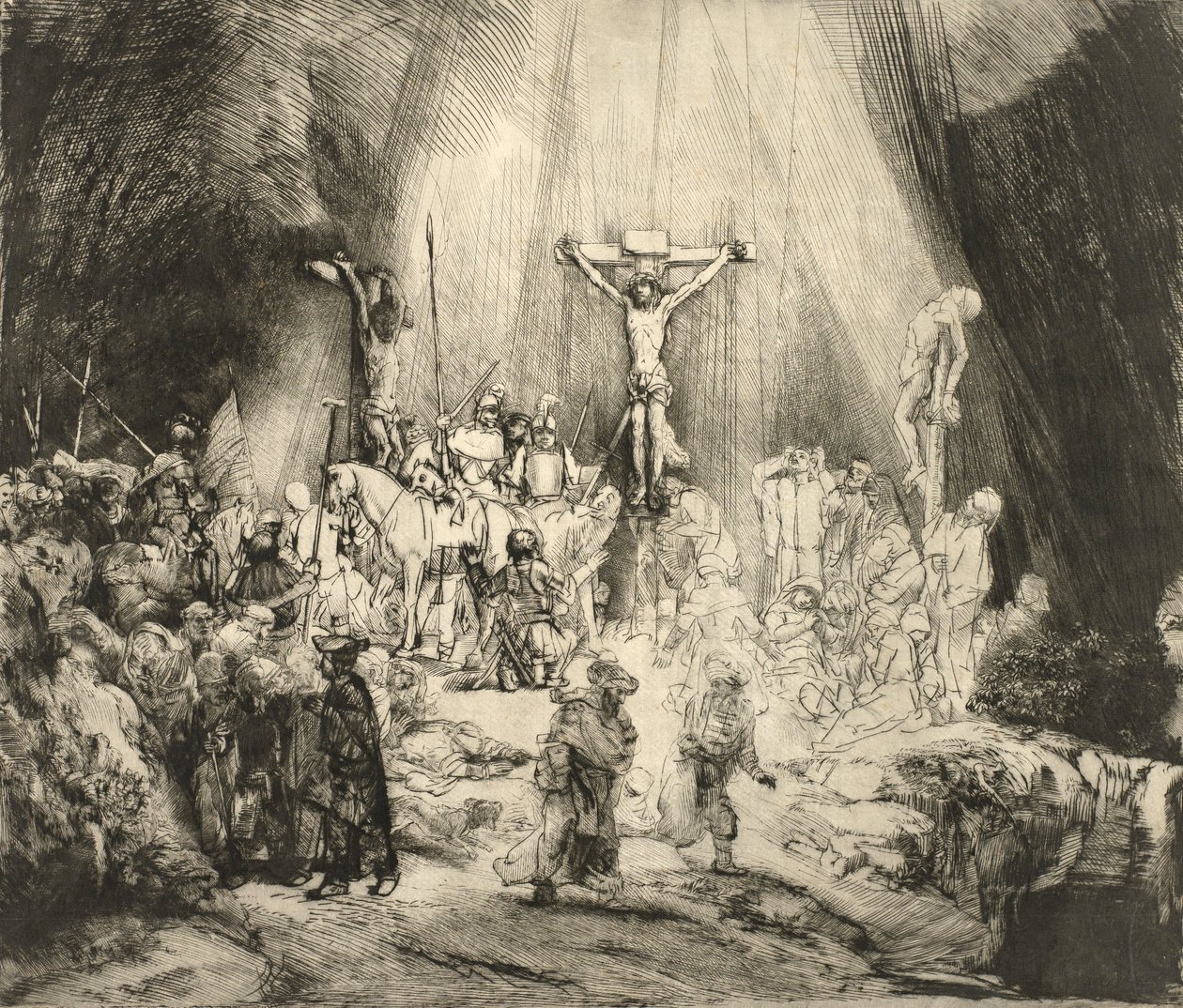 As três cruzes de Rembrandt van Rijn