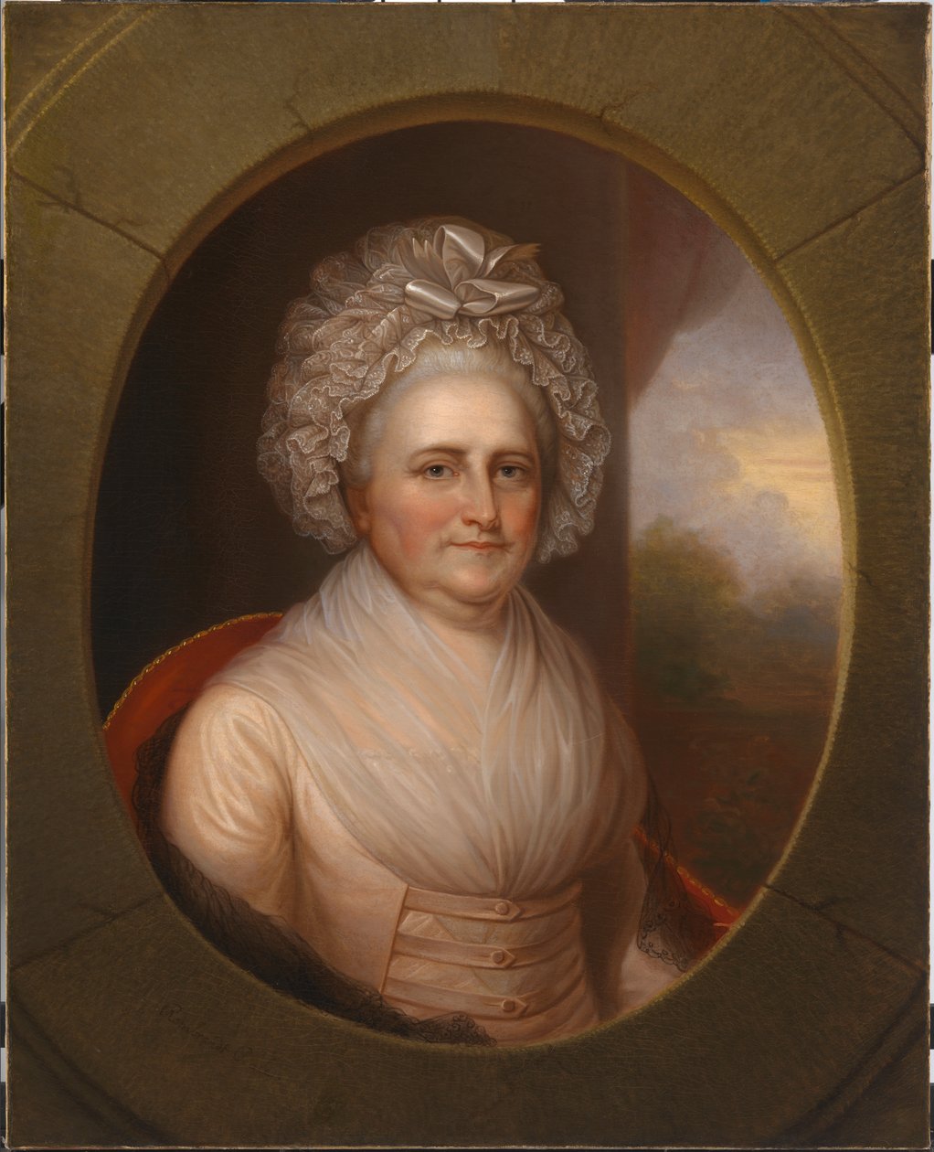 Marta Washington, c. 1853. de Rembrandt Peale