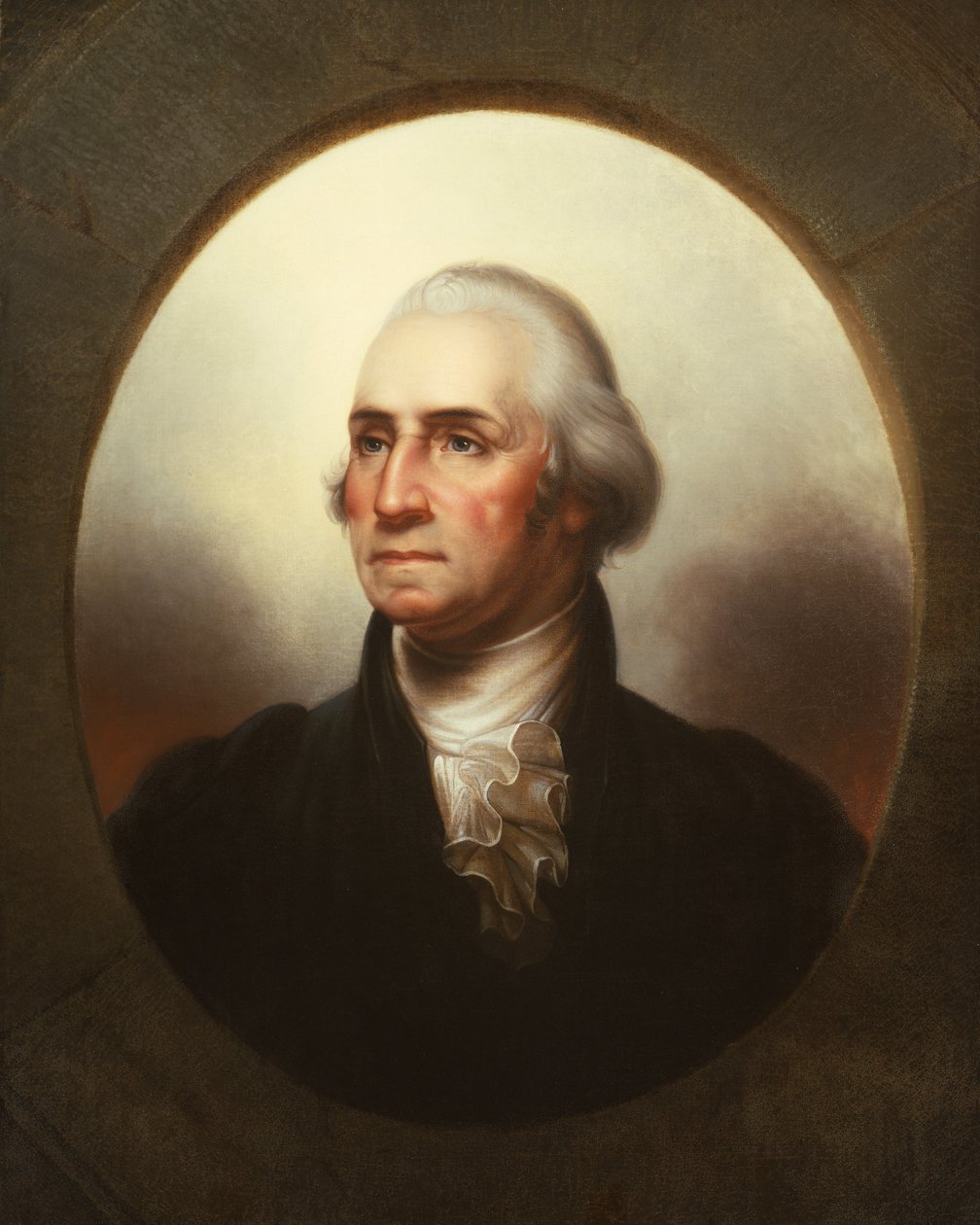 Retrato de George Washington (óleo sobre tela) de Rembrandt Peale