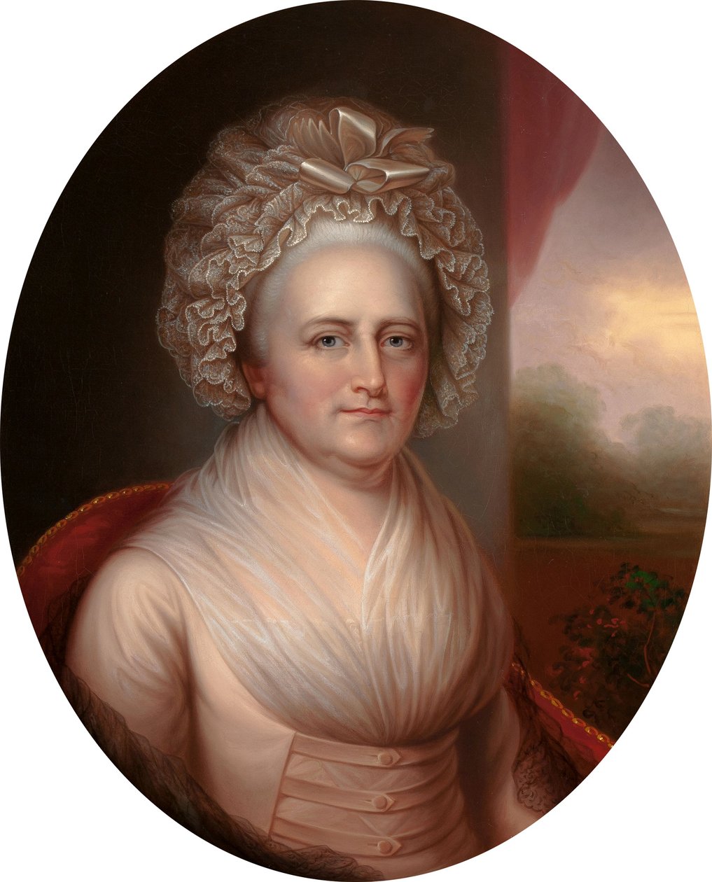 Retrato de Martha Washington 1731-1802 de Rembrandt Peale