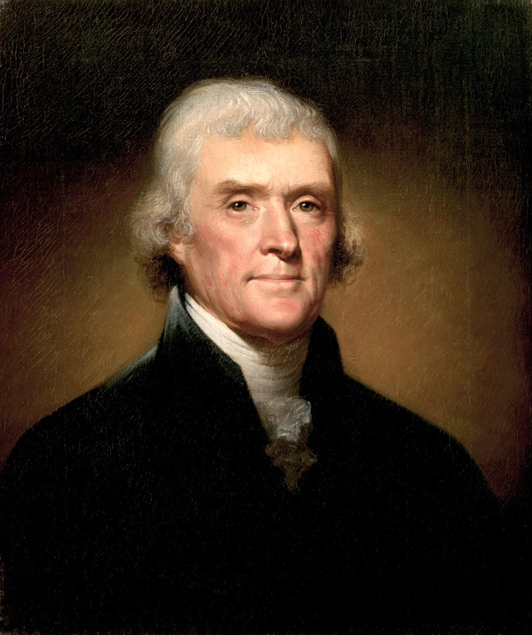 Retrato de Thomas Jefferson de Rembrandt Peale