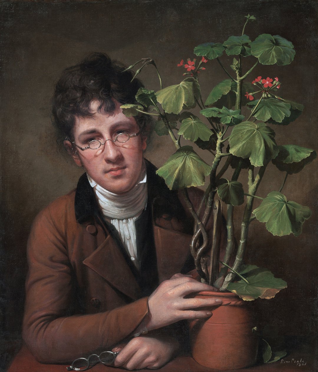 Rubens Peale com Gerânio de Rembrandt Peale