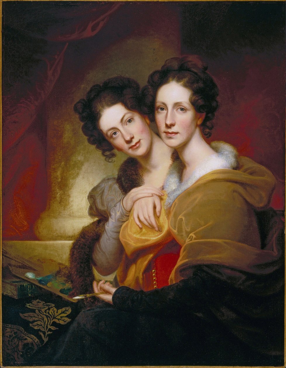 As Irmãs (Eleanor e Rosalba Peale) de Rembrandt Peale