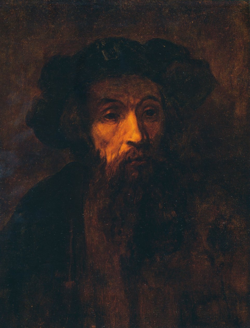 Um homem barbudo de boné, 1657, 1903 de Rembrandt van Rijn