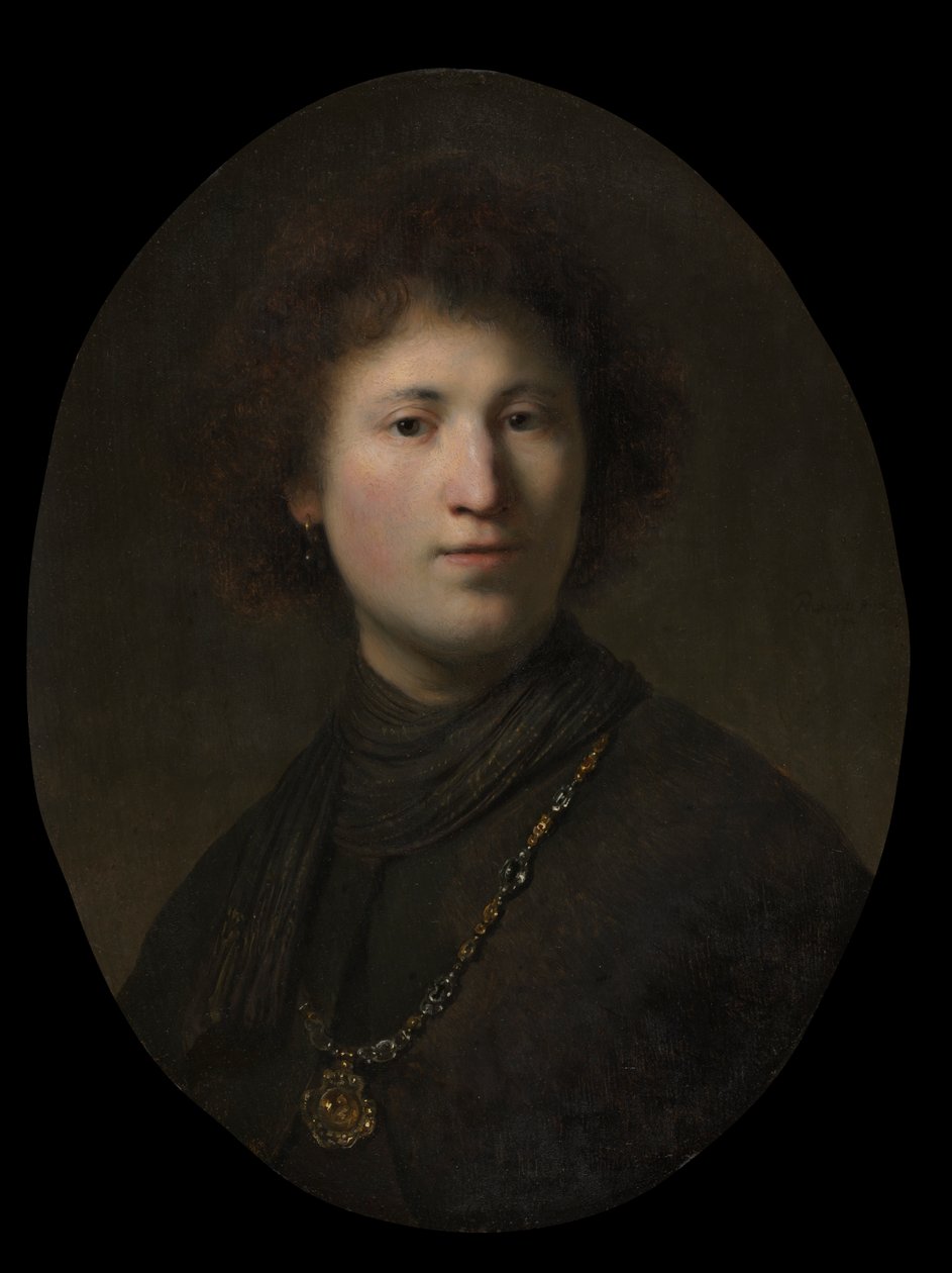 Um jovem com uma corrente, c. 1629 ou 1632. de Rembrandt van Rijn