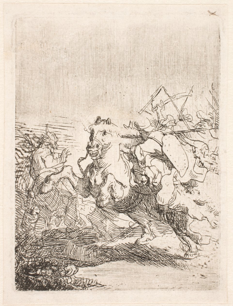 Uma batalha de cavalaria de Rembrandt van Rijn