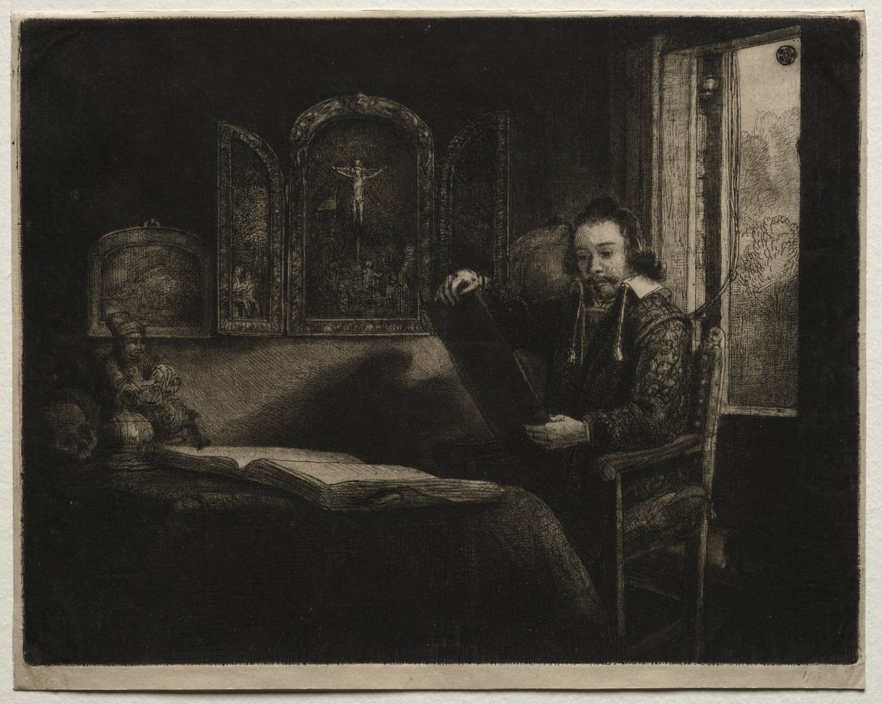 Abraham Francen, farmacêutico, c. 1657 de Rembrandt van Rijn