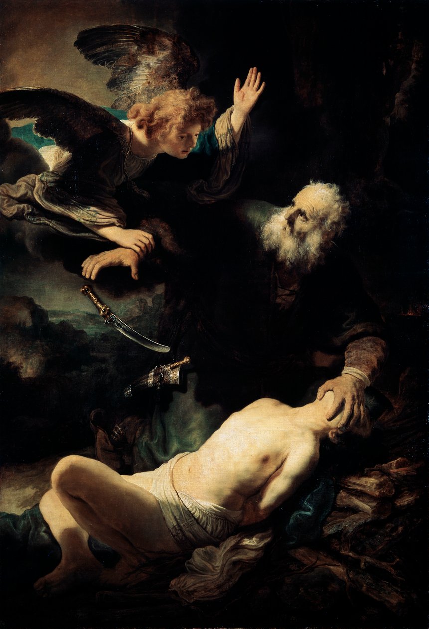 Abraão que sacrifica Isaac, 1635. de Rembrandt van Rijn