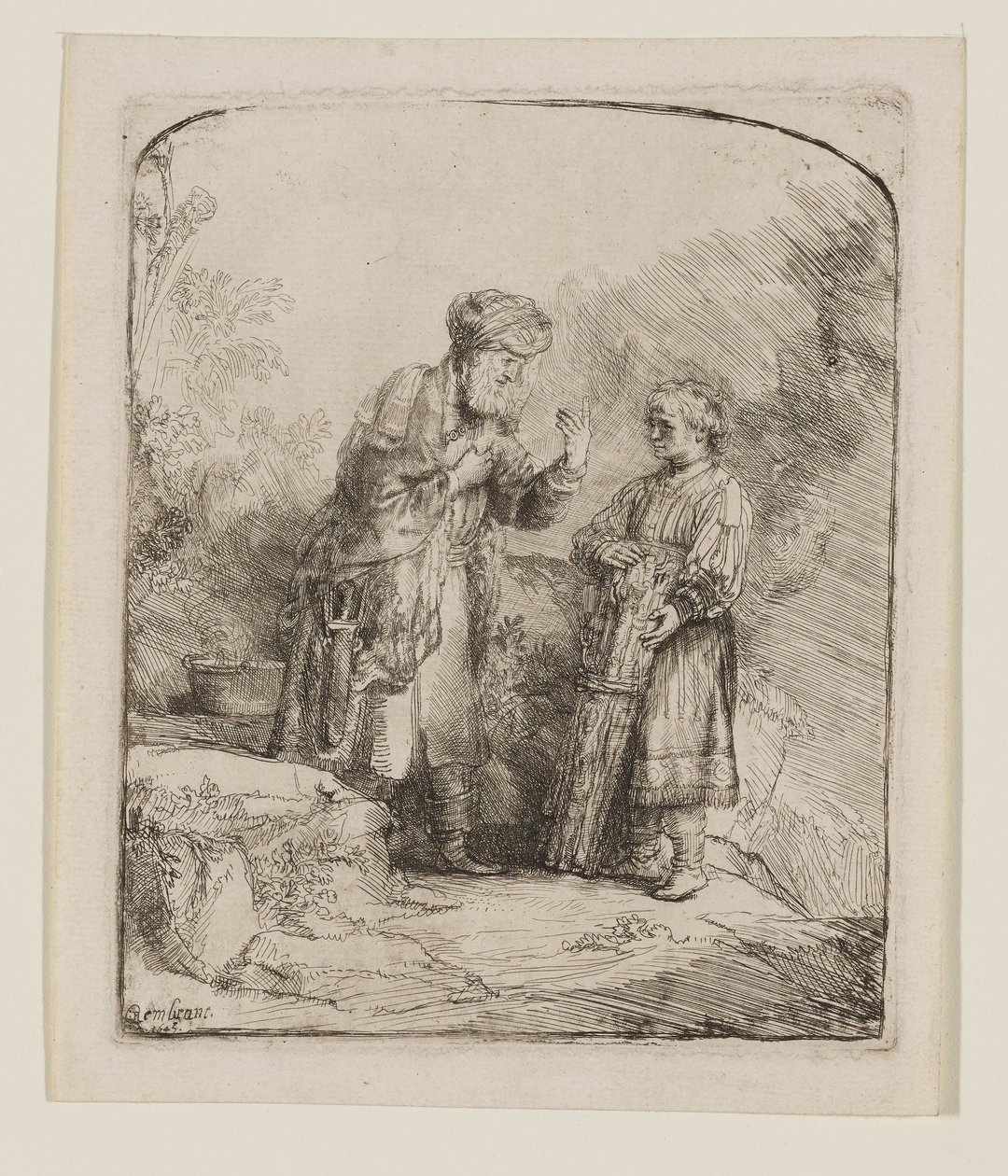 Abraão e Isaac de Rembrandt van Rijn