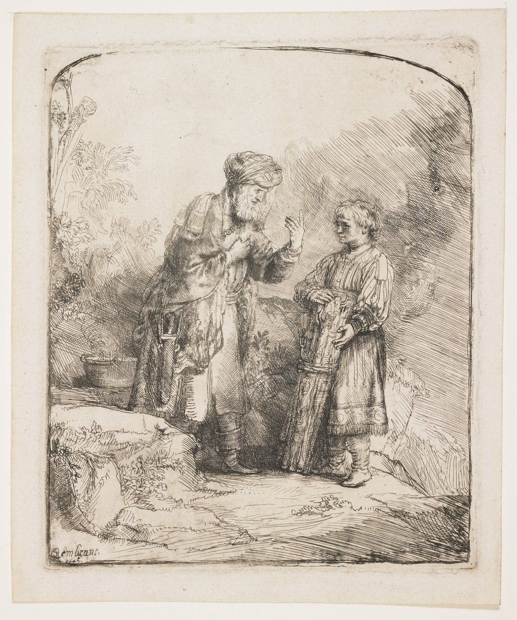 Abraão e Isaac, 1645 de Rembrandt van Rijn