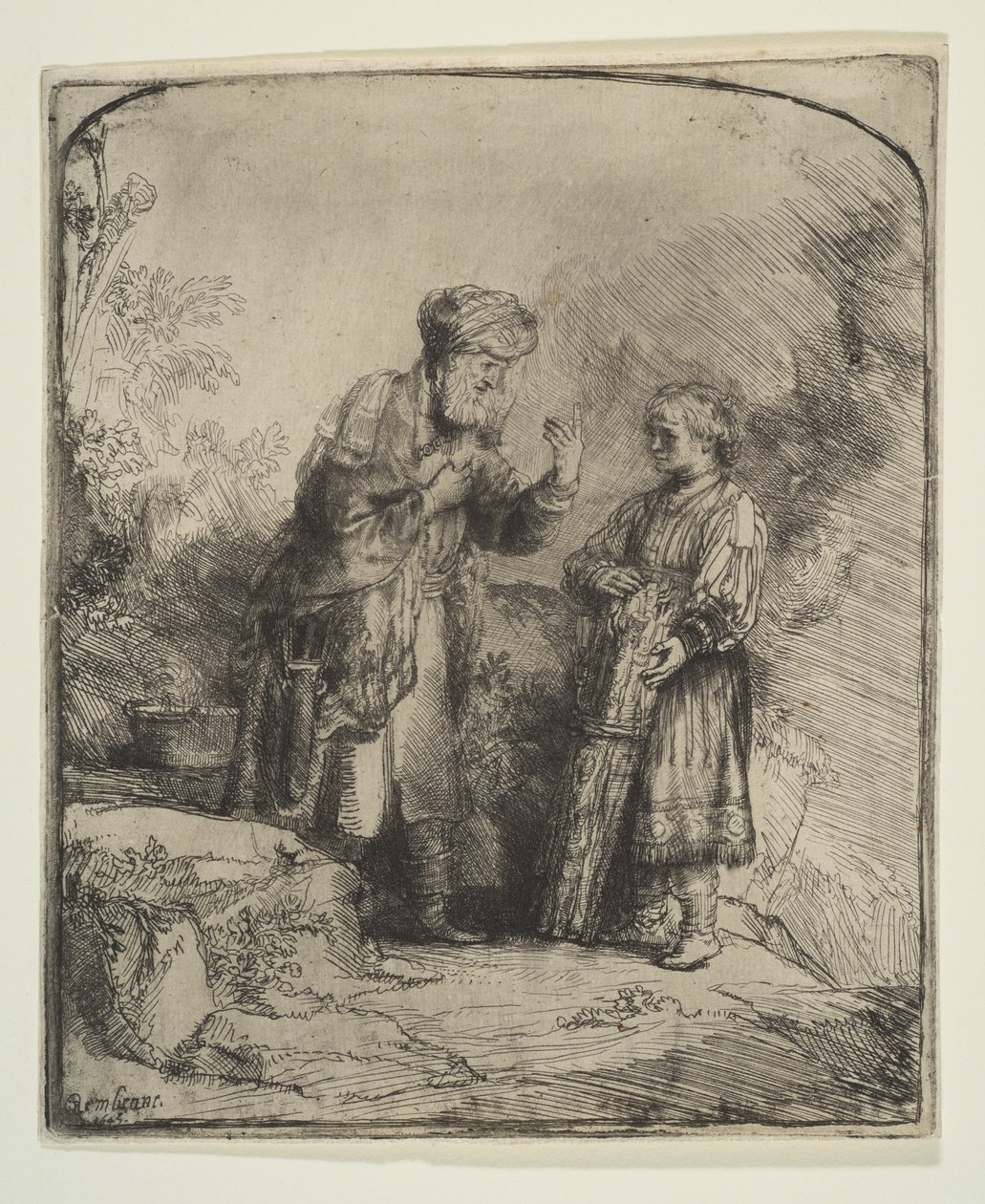 Abraão e Isaac, 1645. de Rembrandt van Rijn