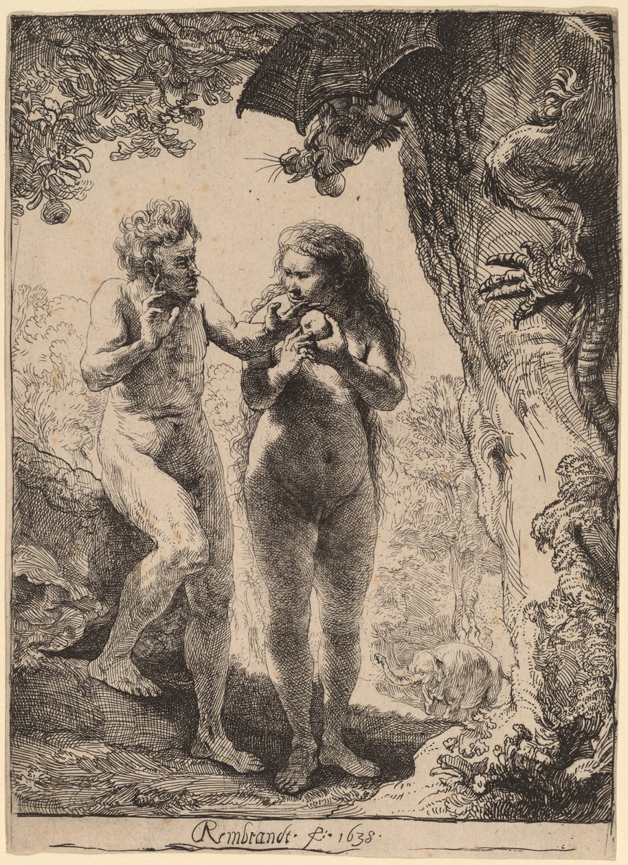 Adão e Eva de Rembrandt van Rijn