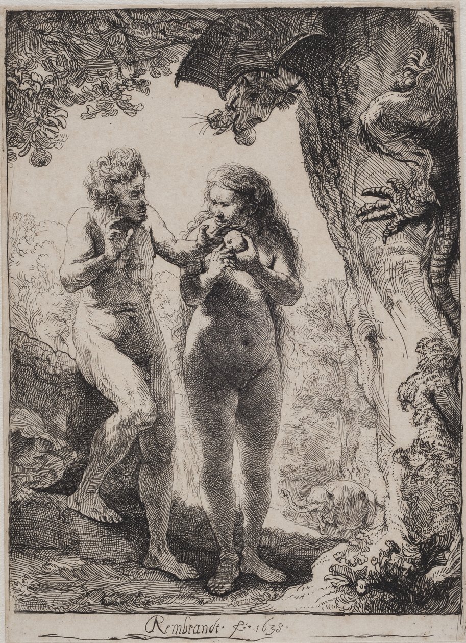 Adão e Eva de Rembrandt van Rijn