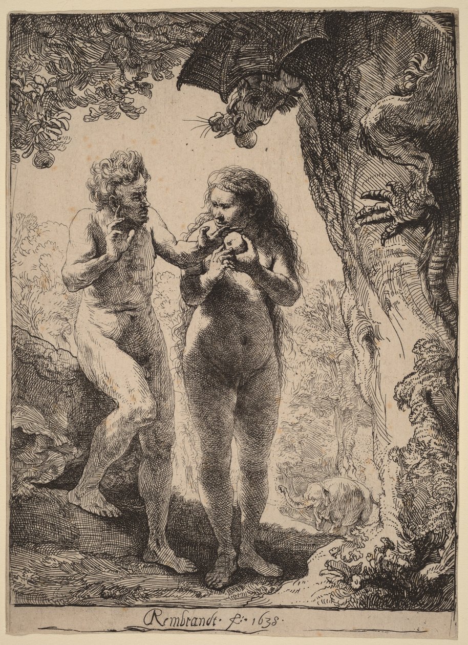 Adão e Eva de Rembrandt van Rijn