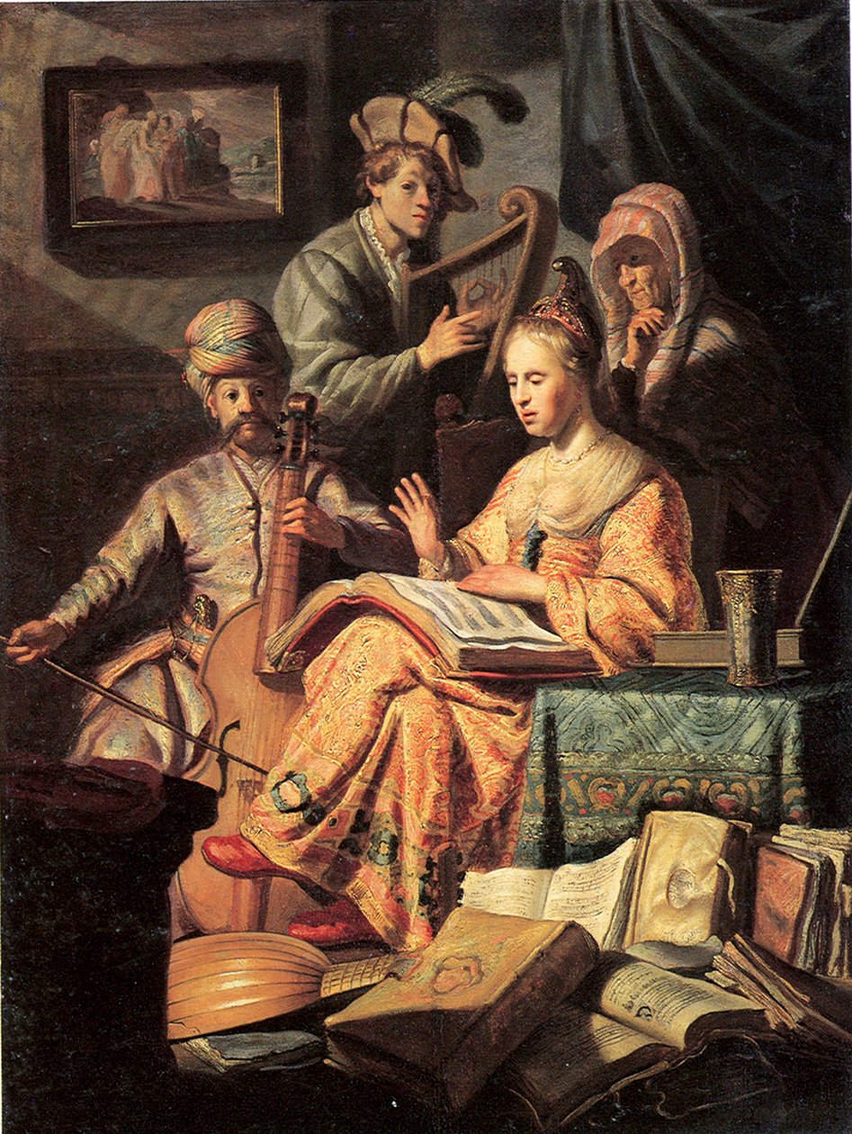 Alegoria da música, 1626 de Rembrandt van Rijn