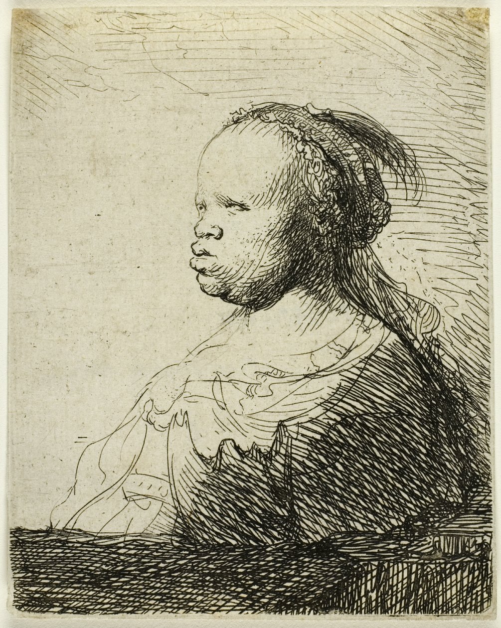Uma mulher africana de Rembrandt van Rijn