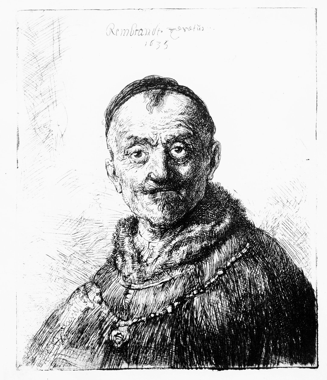 Um chefe oriental, 1635 de Rembrandt van Rijn