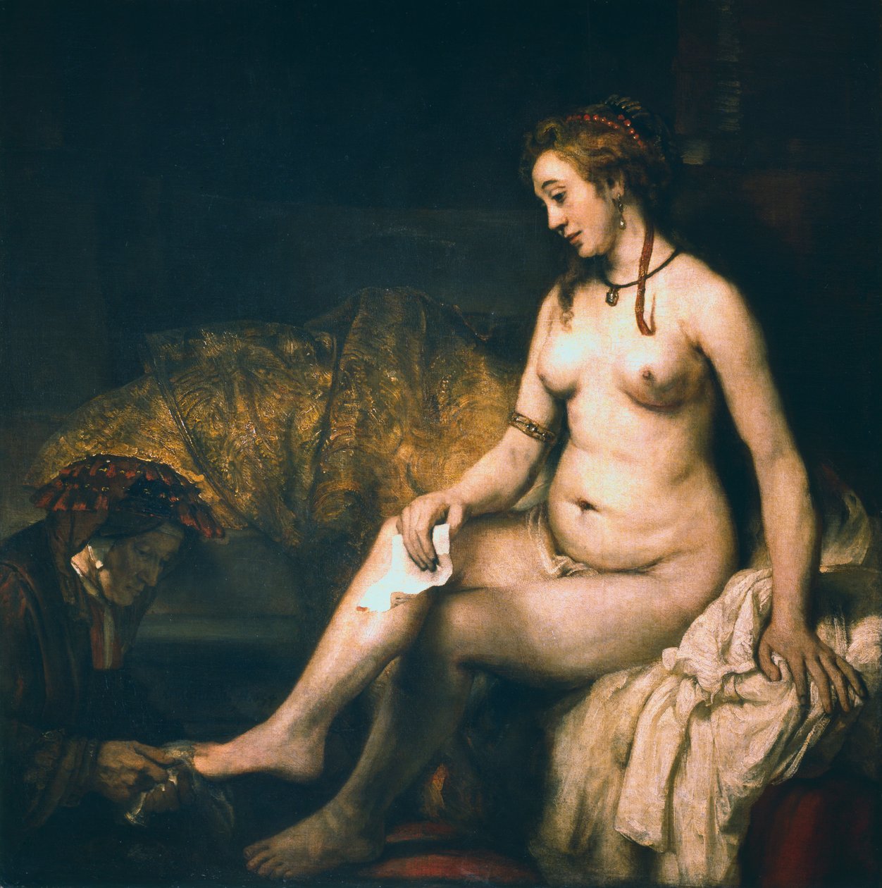 Bate-Seba em seu banho, 1654. de Rembrandt van Rijn