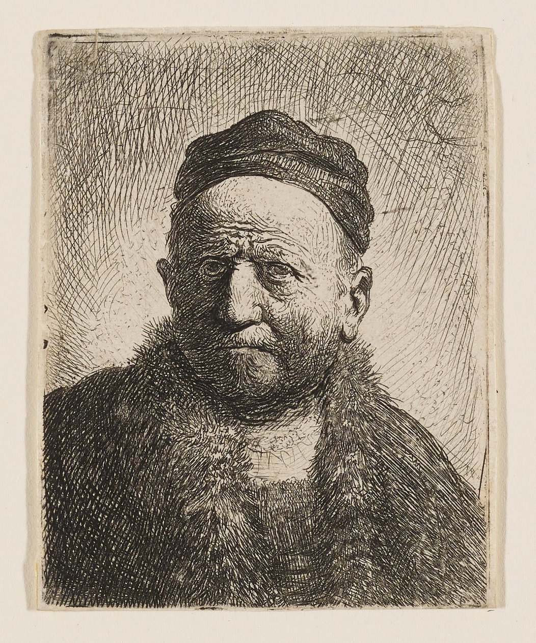 Busto de um homem (o pai de Rembrandt?) de Rembrandt van Rijn