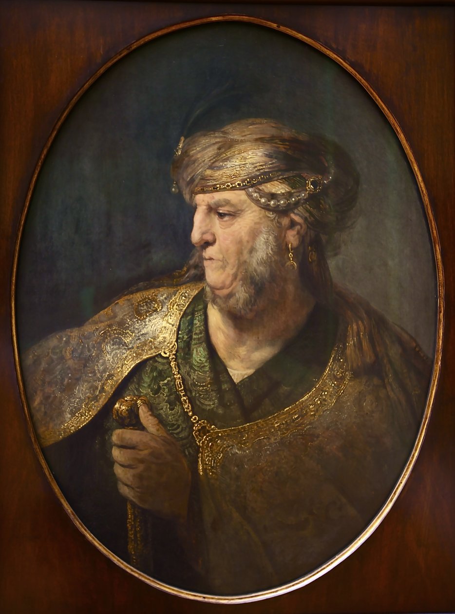 Busto de um homem em trajes orientais, 1633 de Rembrandt van Rijn