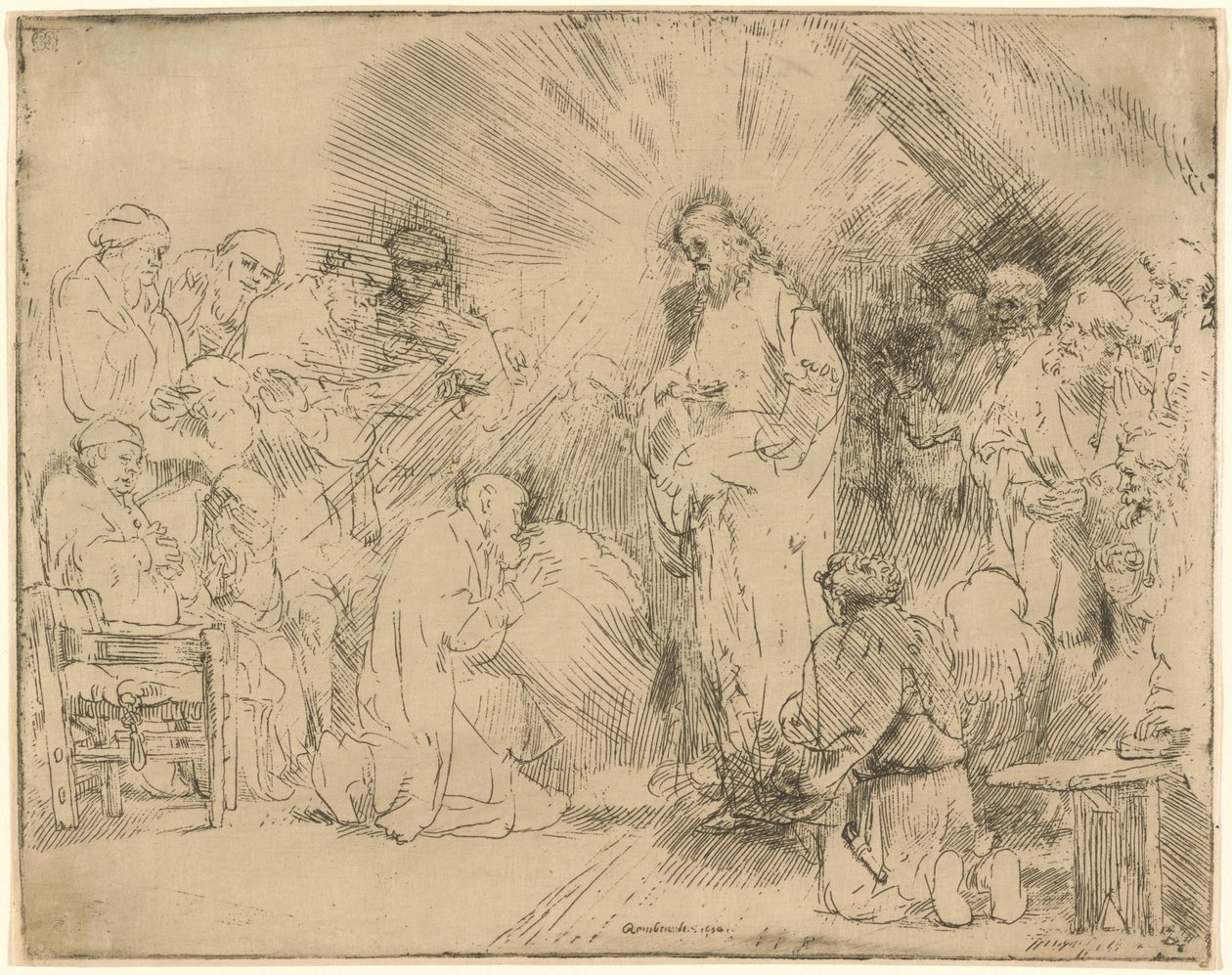 A Aparição de Cristo aos Apóstolos de Rembrandt van Rijn