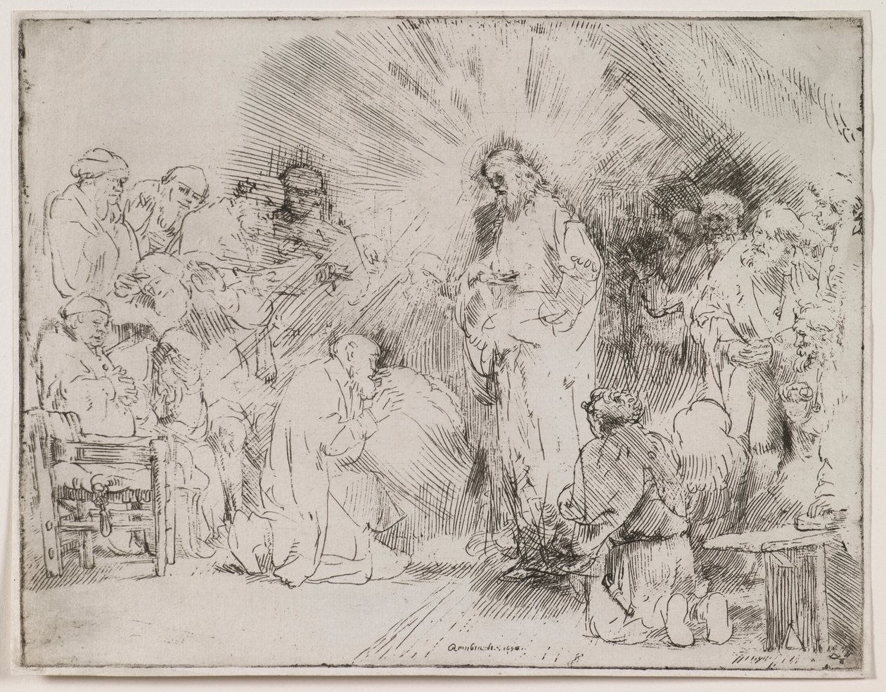 A Aparição de Cristo aos Apóstolos de Rembrandt van Rijn