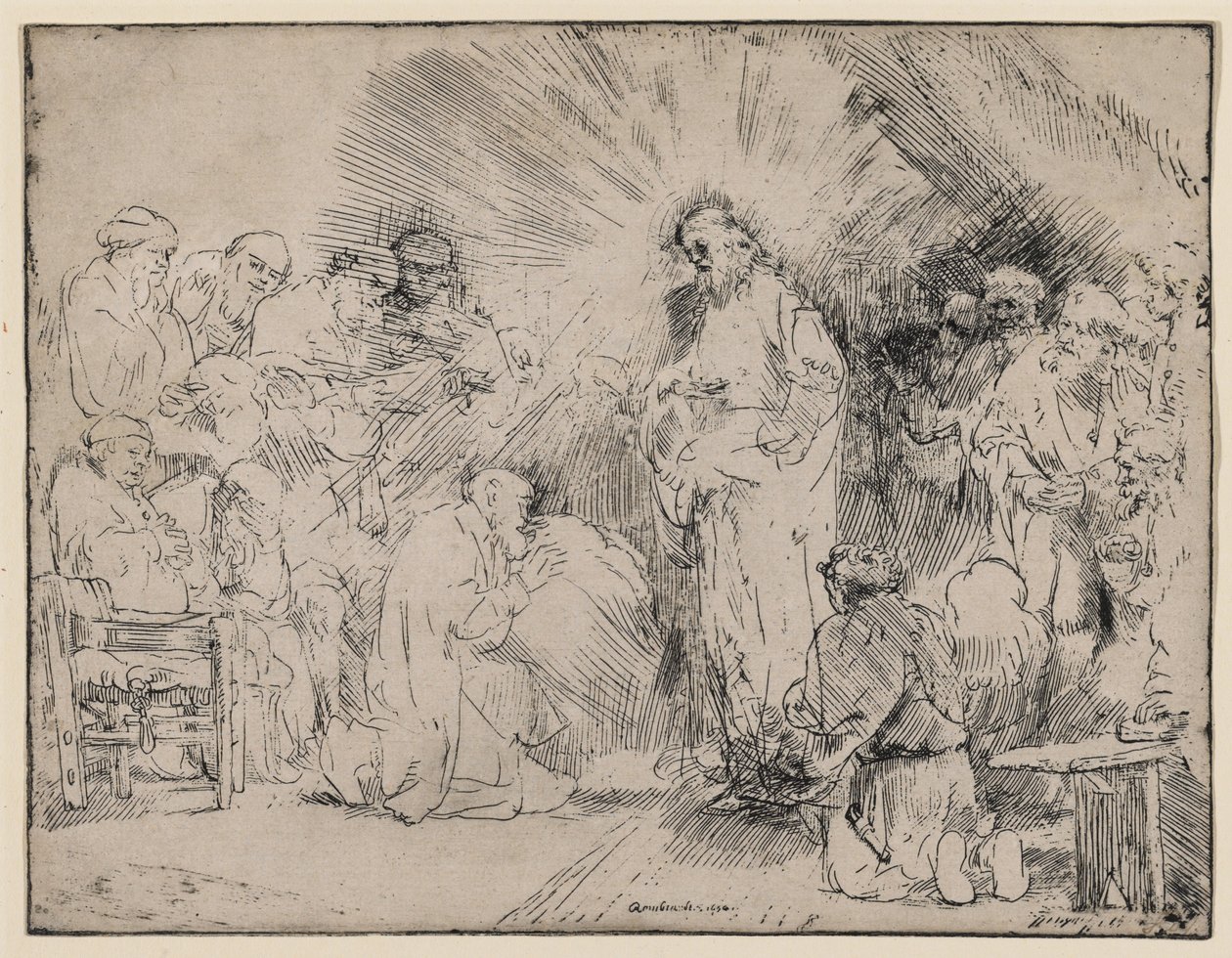 A Aparição de Cristo aos Apóstolos de Rembrandt van Rijn