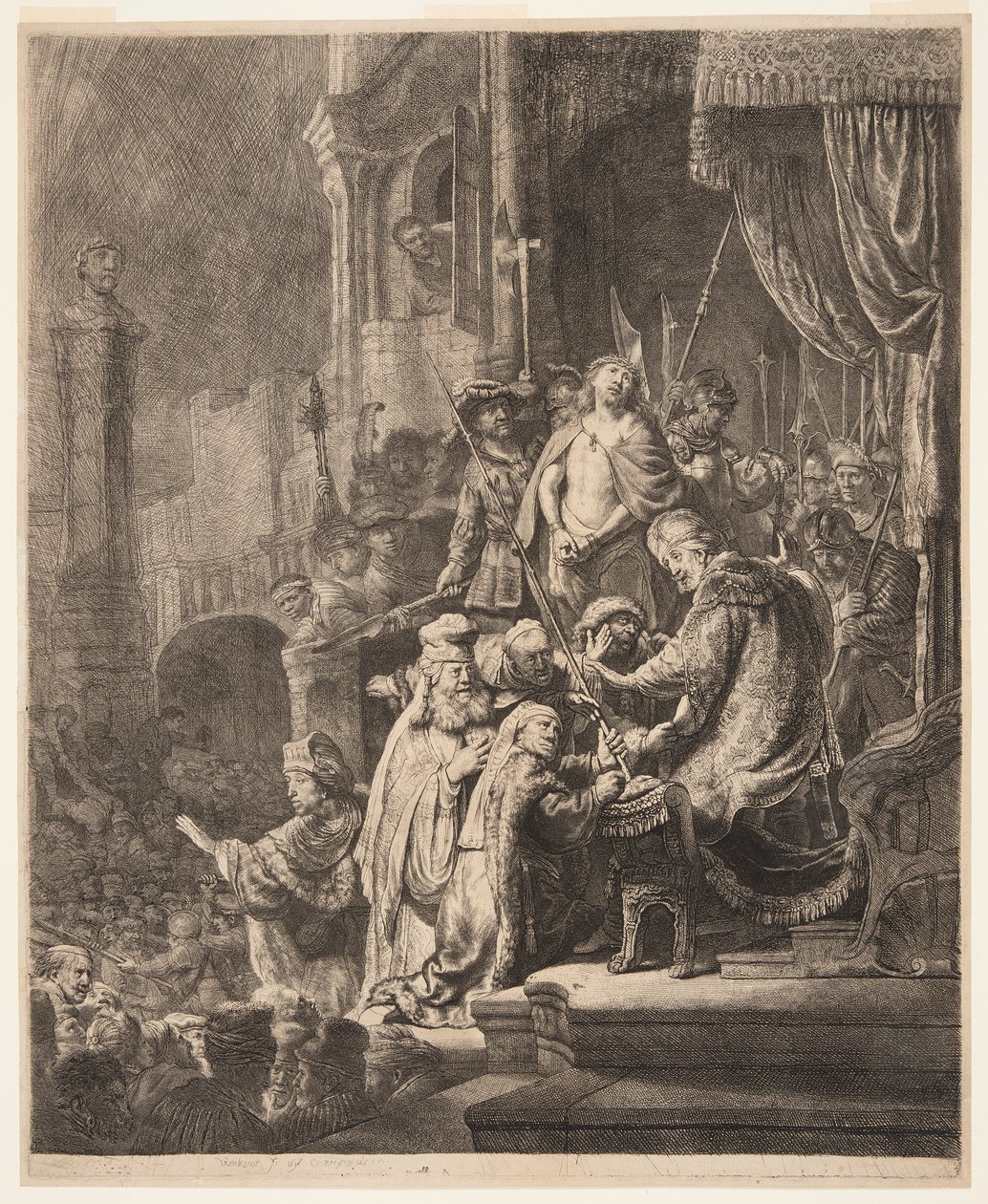 Cristo Diante de Pilatos: O Prato Grande de Rembrandt van Rijn