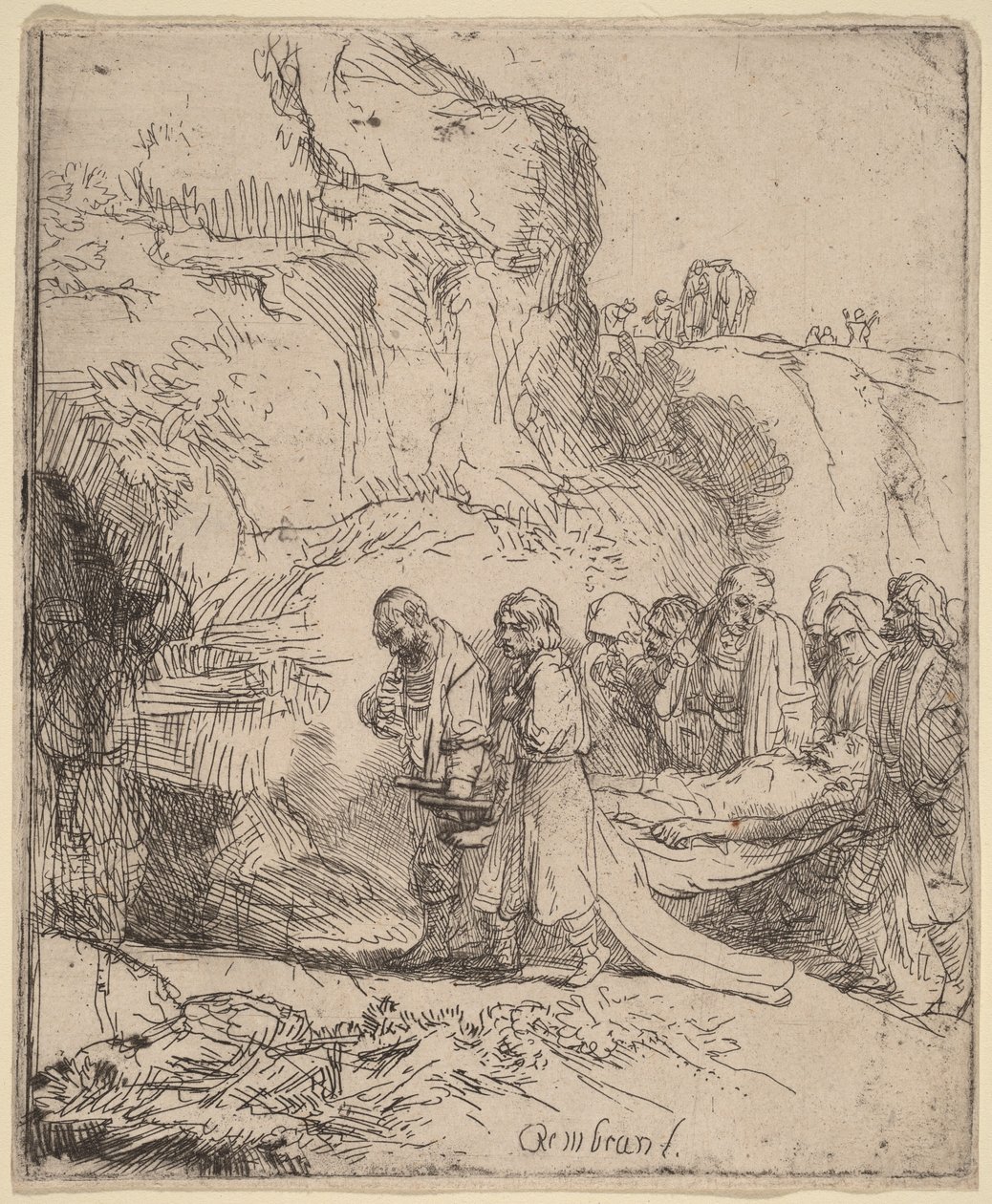 Cristo levado para o túmulo de Rembrandt van Rijn