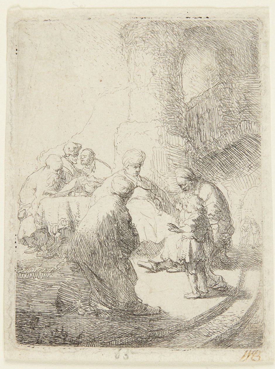 Cristo a debater com os doutores de Rembrandt van Rijn