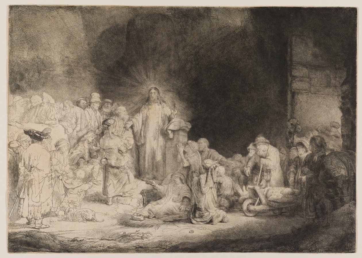 Cristo a curar os doentes de Rembrandt van Rijn