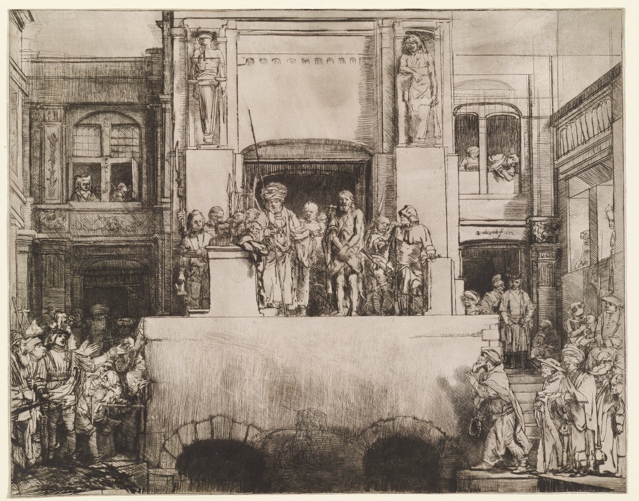 Cristo Apresentado ao Povo (Ecce Homo) de Rembrandt van Rijn