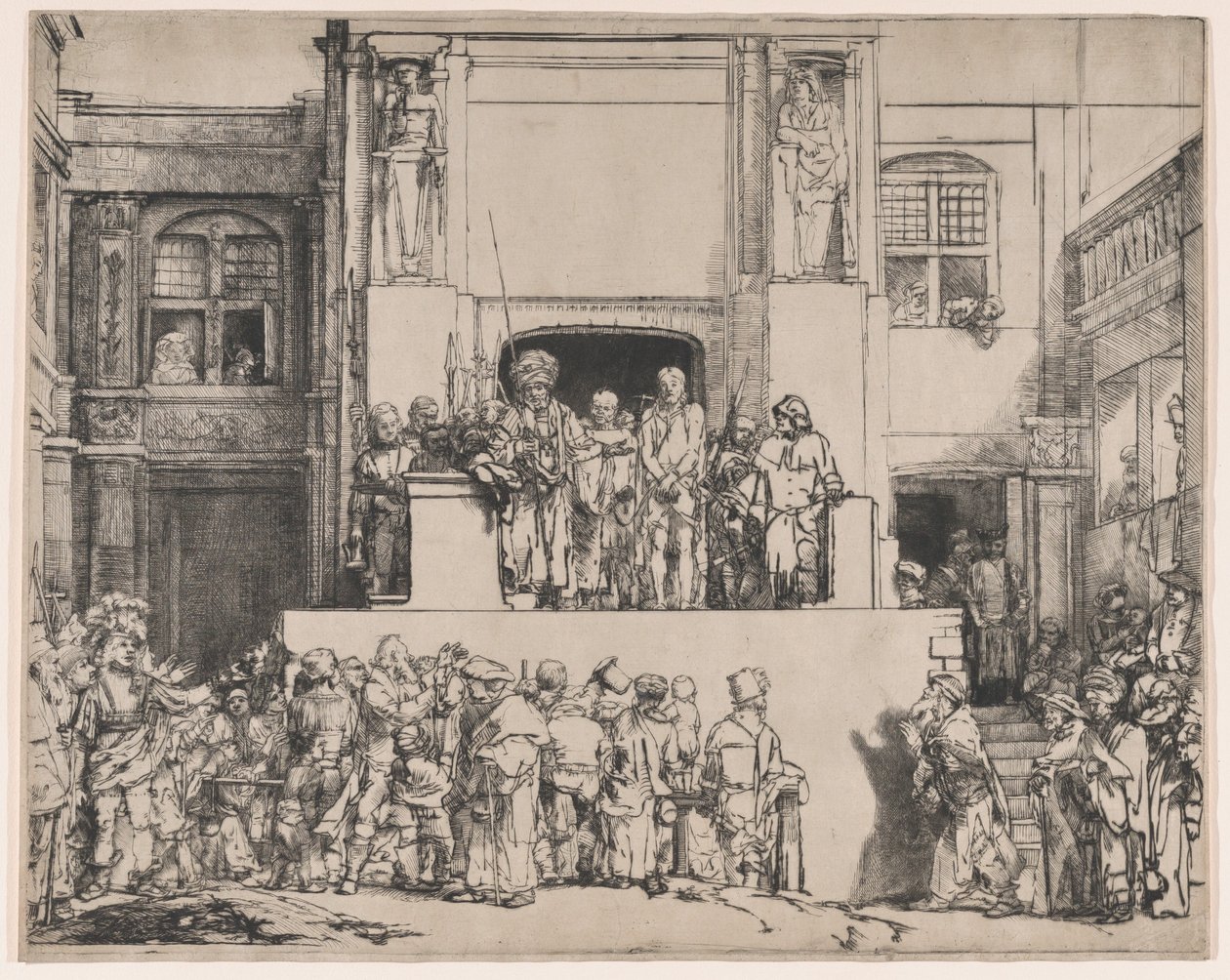 Cristo Apresentado ao Povo, 1655., 1655. de Rembrandt van Rijn
