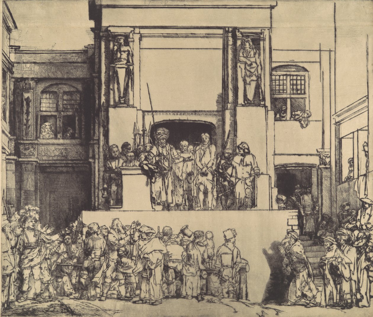 Cristo Apresentado ao Povo, 1655., 1655. de Rembrandt van Rijn
