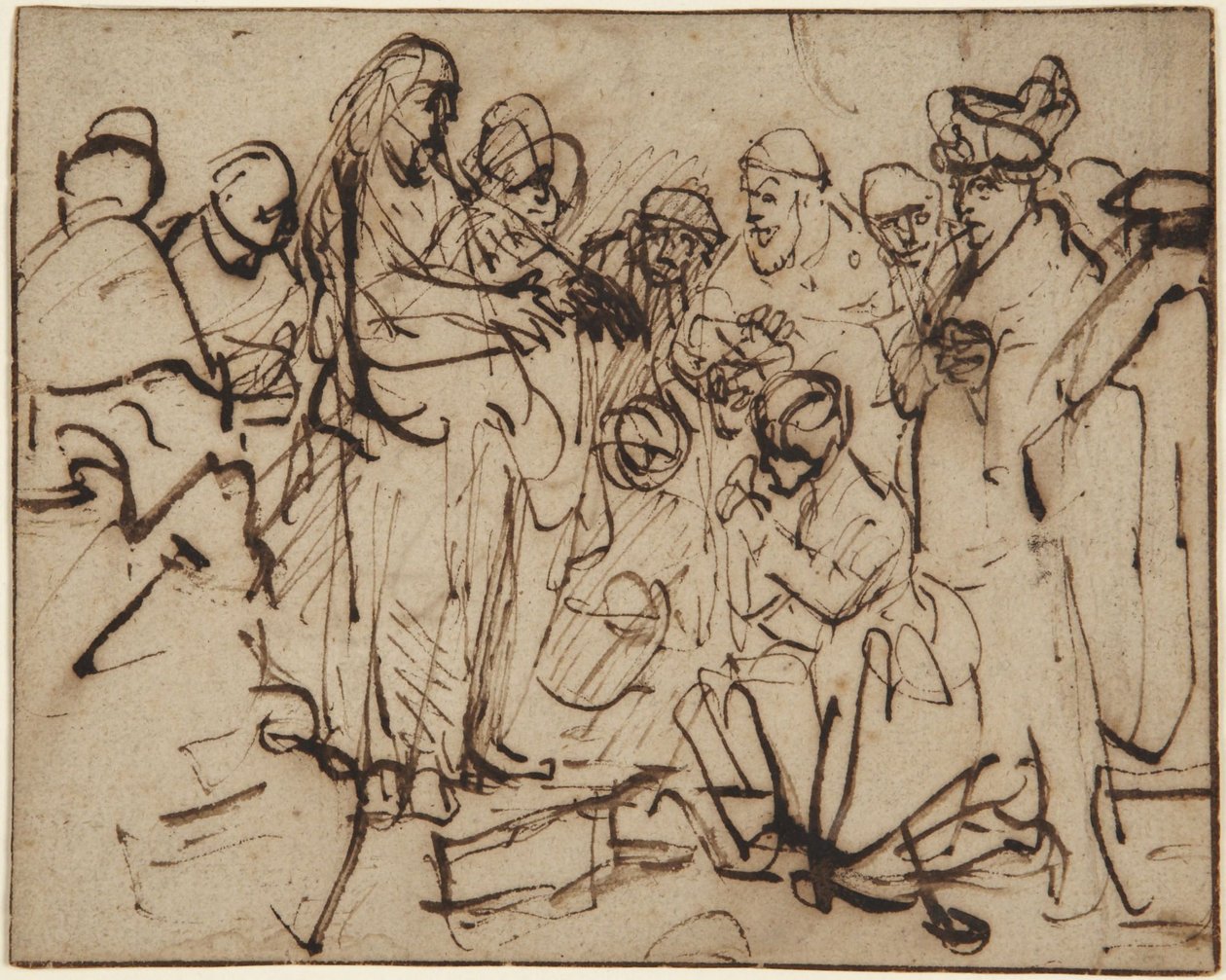 Cristo e a adúltera de Rembrandt van Rijn