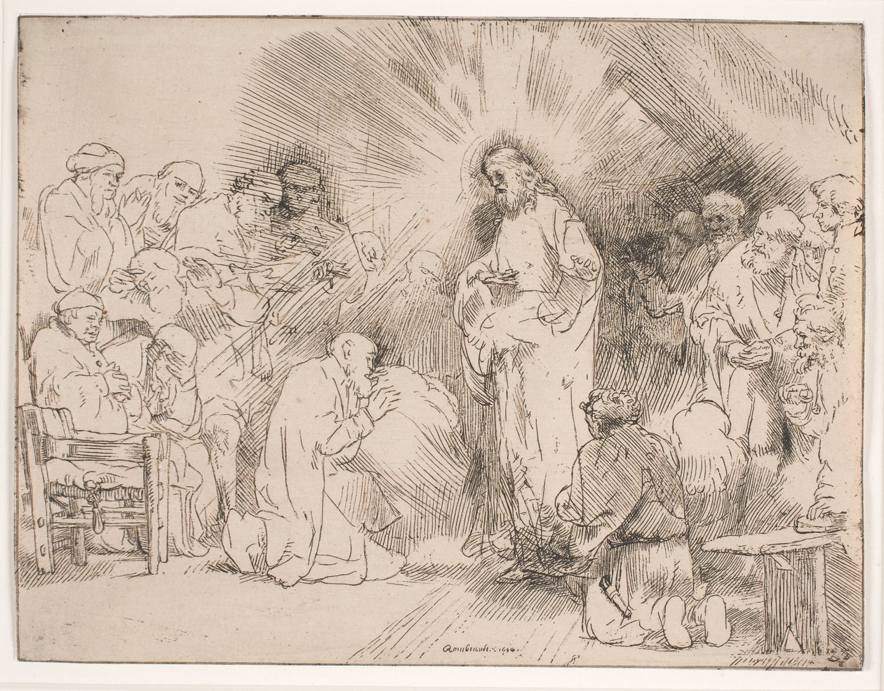 Cristo aparecendo aos apóstolos de Rembrandt van Rijn