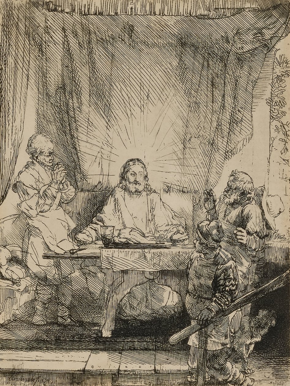 Cristo em Emaús de Rembrandt van Rijn