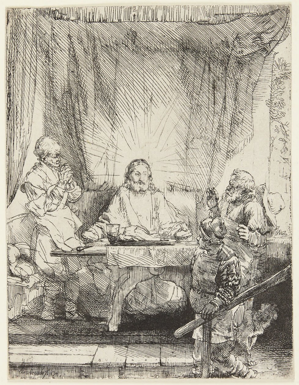Cristo em Emaús de Rembrandt van Rijn