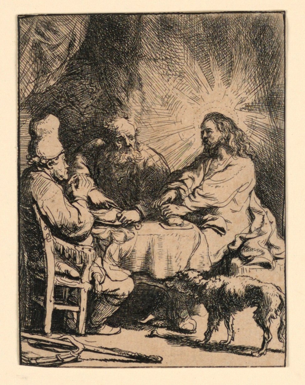 Cristo em Emaús: O Prato Menor de Rembrandt van Rijn
