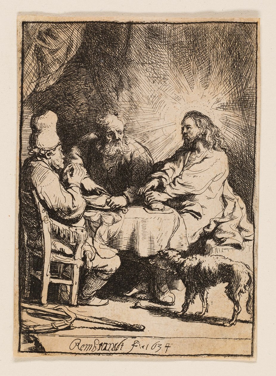 Cristo em Emaús: O Prato Menor de Rembrandt van Rijn