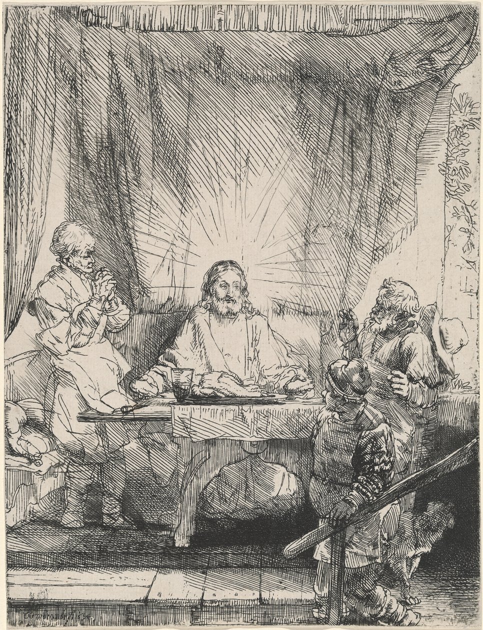 Cristo em Emaús: o Prato Maior de Rembrandt van Rijn