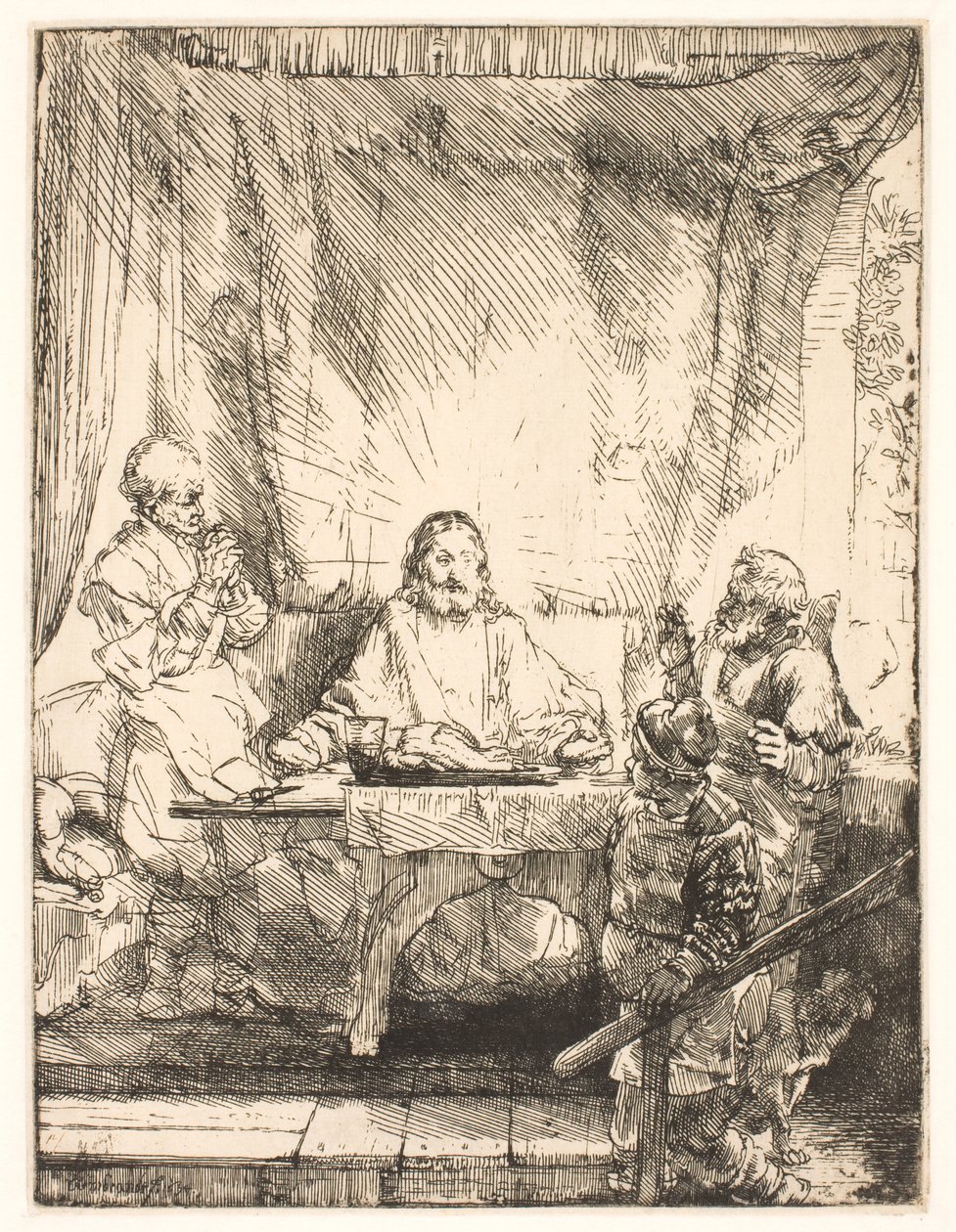 Cristo em Emaús: o prato maior de Rembrandt van Rijn