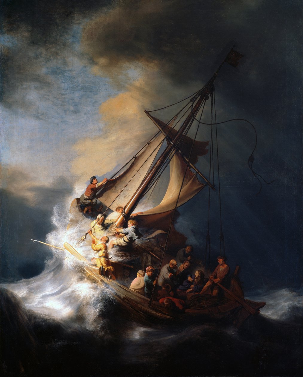 Cristo na tempestade no lago da Galiléia, 1633 de Rembrandt van Rijn