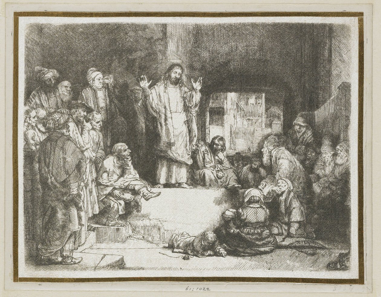 Cristo a pregar («O Pequeno Túmulo») de Rembrandt van Rijn