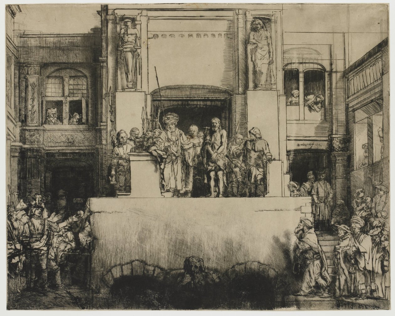 Cristo apresentado ao povo (Ecce Homo) de Rembrandt van Rijn