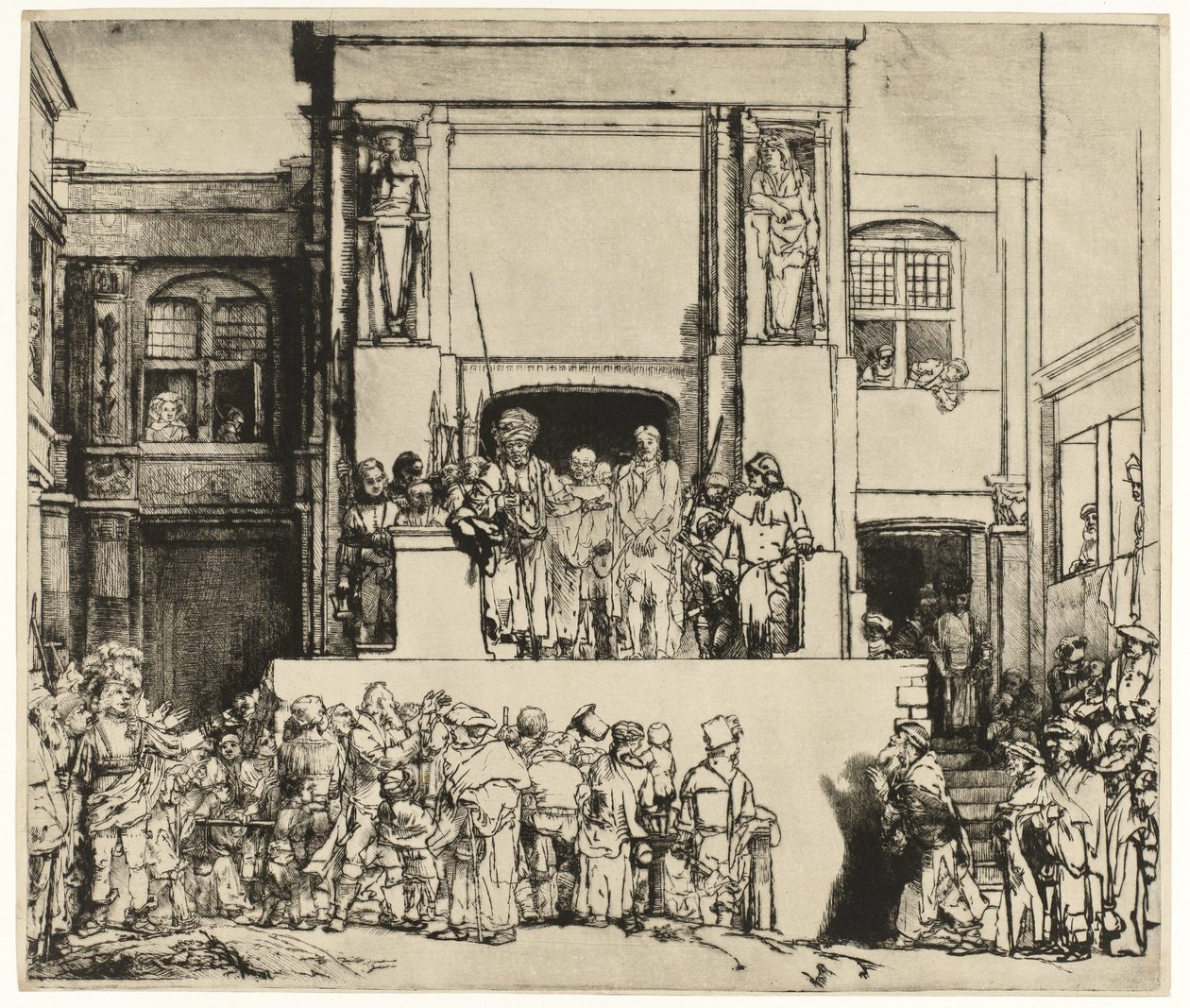 Cristo apresentado ao povo (Ecce Homo) de Rembrandt van Rijn