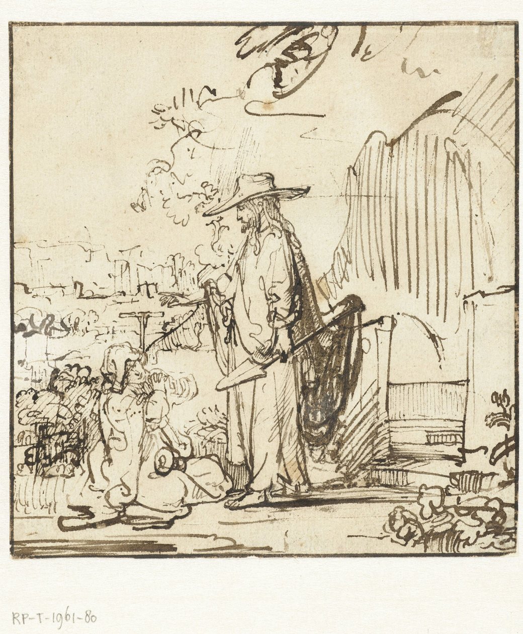 Cristo aparece a Maria Madalena (Noli me tangere) de Rembrandt van Rijn
