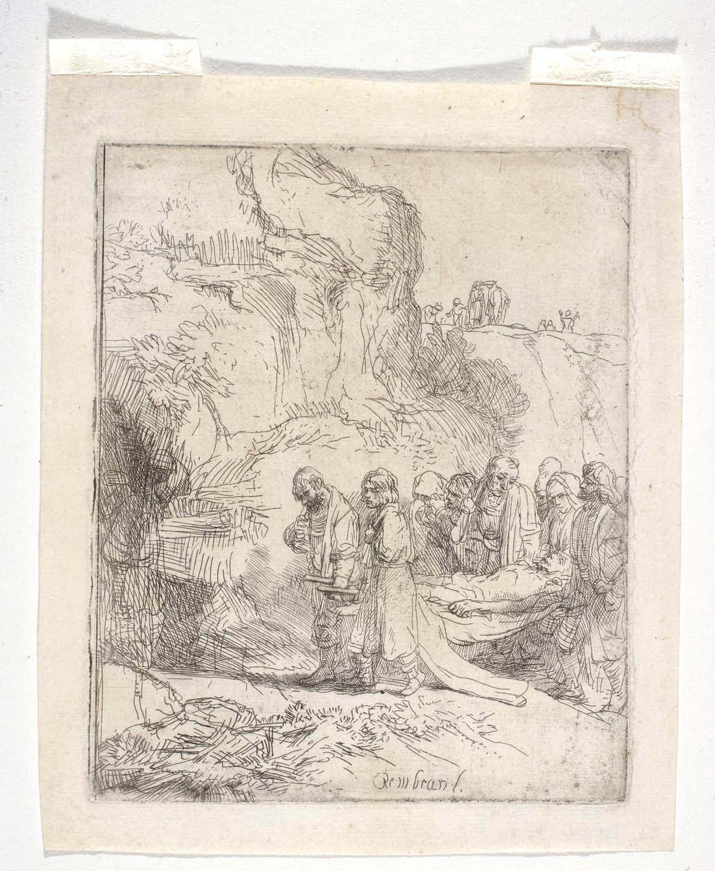 Cristo levado para o túmulo de Rembrandt van Rijn