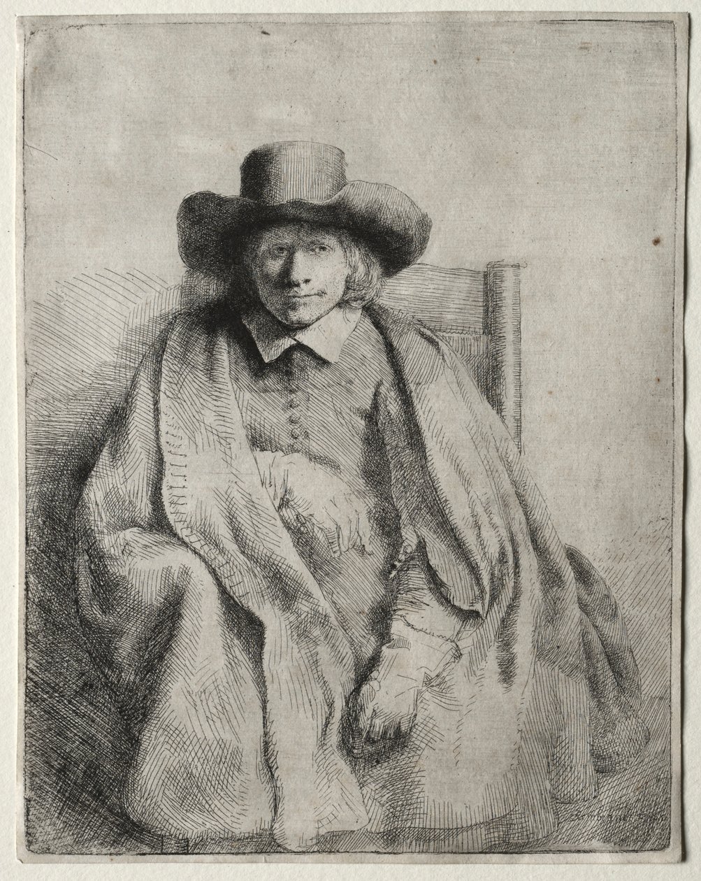 Clement de Jonghe, Printseller, 1651. de Rembrandt van Rijn