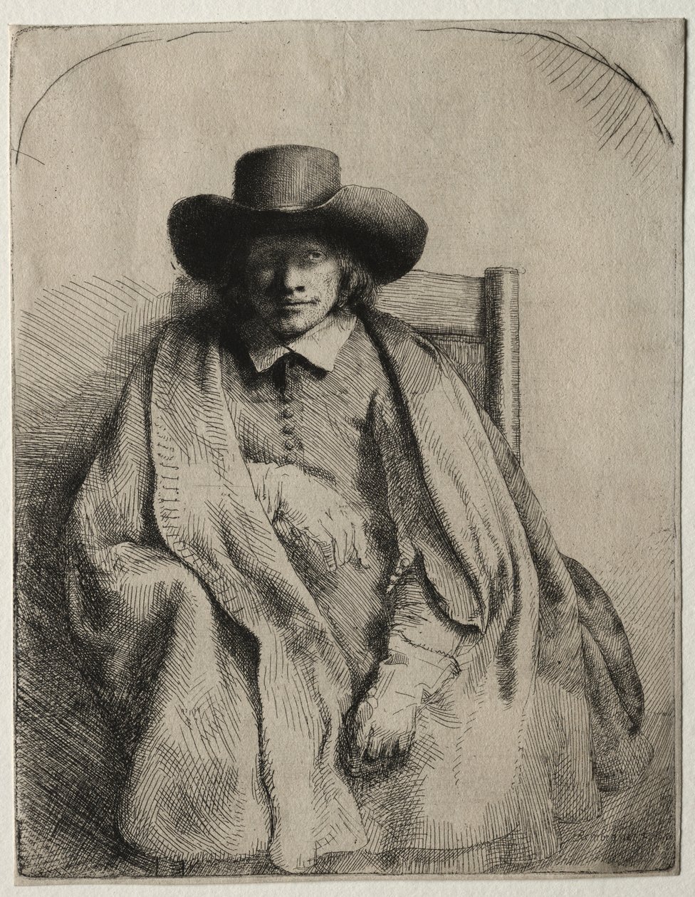 Clement de Jonghe, Printseller, 1651. de Rembrandt van Rijn